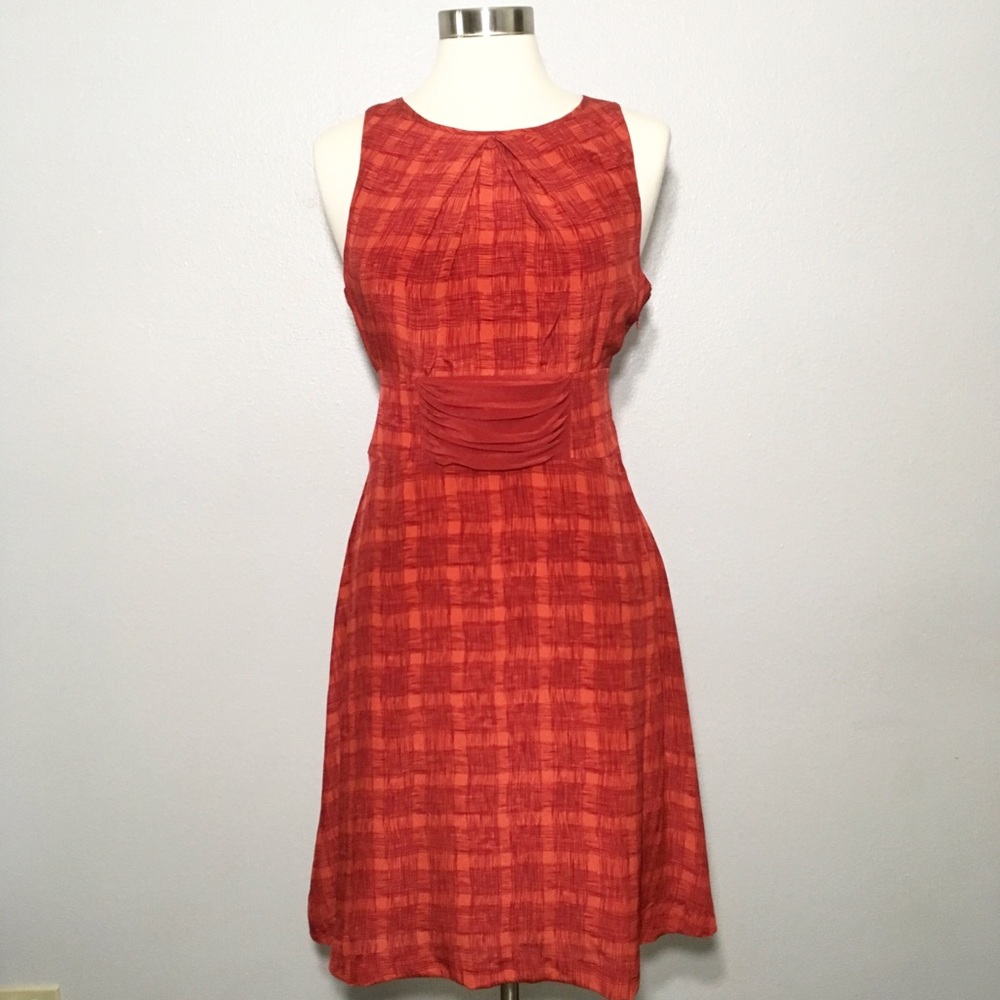 Girls From Savoy Anthropologie Plaid Silk Dress